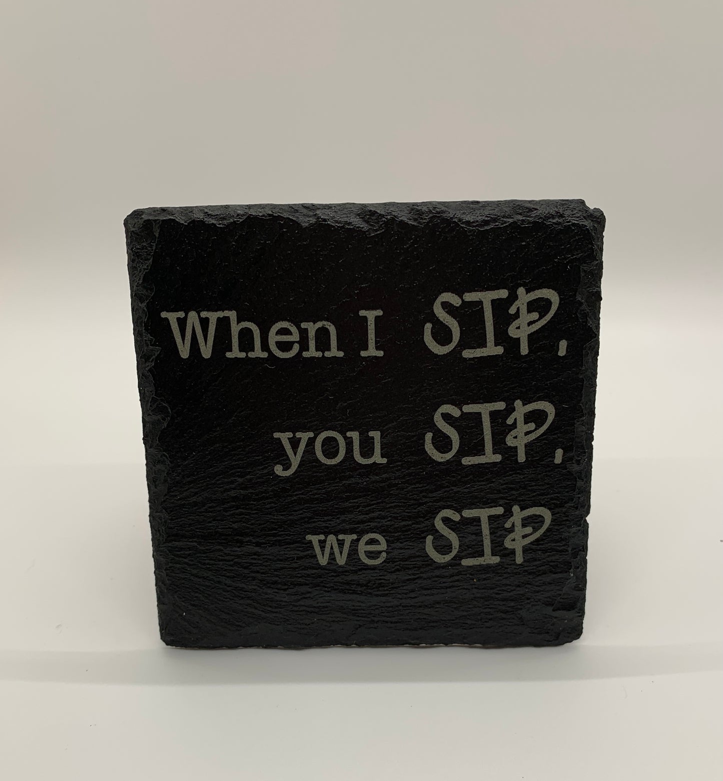 Adult Themed Slate Coasters #1 (Set of 4)