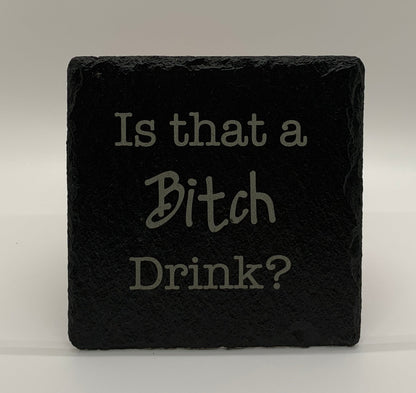 Adult Themed Slate Coasters #2 (Set of 4)