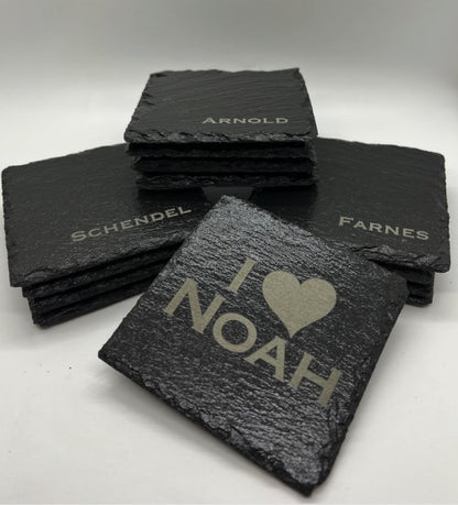 Custom Engraved Coasters (Set of 4)
