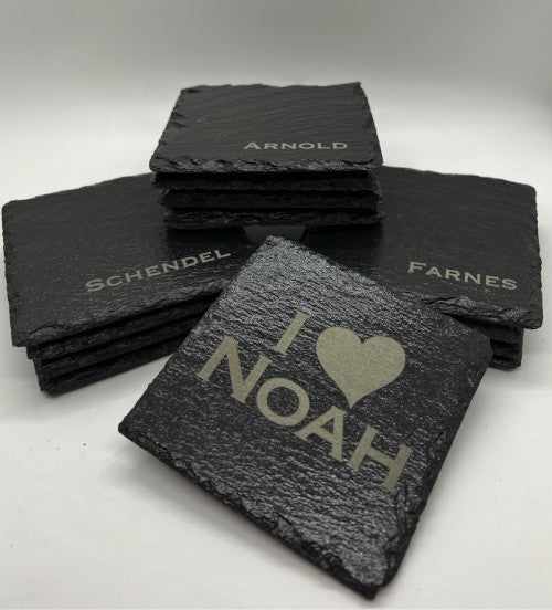 Custom Engraved Coasters (Set of 4)